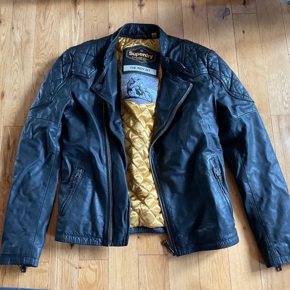 Superdry Endurance leather jacket - Picture 1 of 6